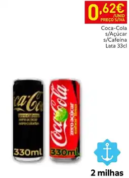 Recheio Coca-Cola s/Açúcar s/Cafeína promoção