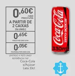 Recheio Coca-Cola s/Açúcar promoção