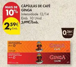 Pingo Doce Cápsulas de café ginga promoção
