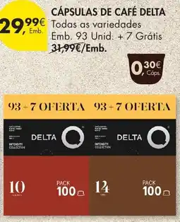 Pingo Doce Cápsulas de café delta promoção