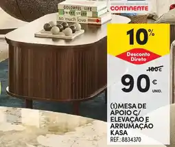 Continente Mesa de apoio c/ elevação e arrumação kasa promoção