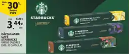 Continente Cápsulas de cafe starbucks promoção