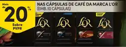 Continente Nas cápsulas de café da marca l'or promoção