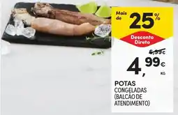 Continente Potas congeladas promoção