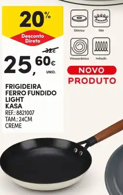 Continente Frigideira ferro fundido light kasa promoção
