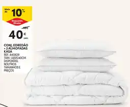 Continente Conj. edredão + 2 almofadas kasa promoção