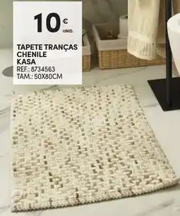 Continente Tapete tranças chenile kasa promoção