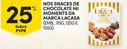 Continente Nos snacks de chocolate mi moments da marca lacasa promoção