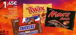 Recheio Chocolate Twix/Snickers / Mars promoção