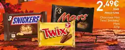 Recheio Chocolate Mini Twix/Snickers/Mars promoção