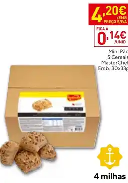 Recheio Mini Pão 5 Cereais MasterChef promoção