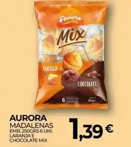 Miranda Supermercados Aurora madalenas laranja e chocolate mix promoção