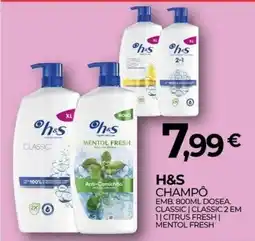 Miranda Supermercados H&S champô promoção