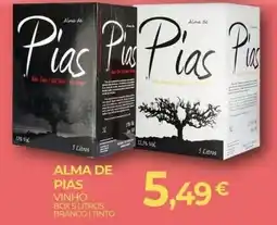 Miranda Supermercados Alma de Pias vinho box 5 litros branco | tinto promoção