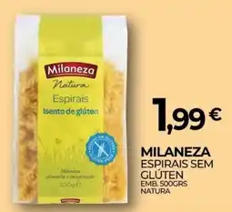 Miranda Supermercados milaneza espirais sem glúten promoção