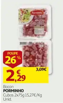 Auchan Bacon Porminho promoção