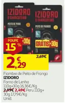 Auchan Fiambre de Peito de Frango Izidoro promoção