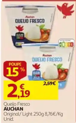 Auchan Queijo Fresco Auchan promoção