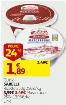 Auchan Queijo Sabelli promoção