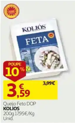 Auchan Queijo Feta DOP KOLIOS promoção