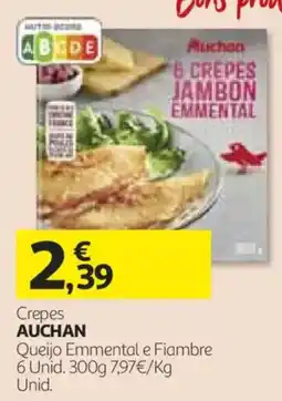 Auchan crepes auchan queijo emmental e fiambre promoção