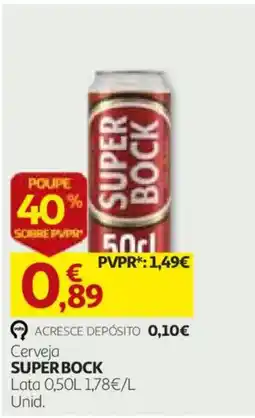 Auchan Cerveja superbock promoção