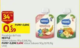 Auchan Pacotinho de fruta nestlé promoção