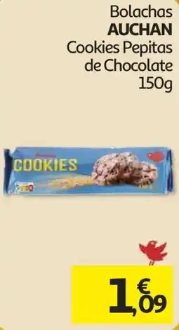 Auchan Bolachas auchan cookies pepitas de chocolate promoção