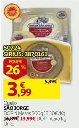 Auchan Queijo São Jorge promoção