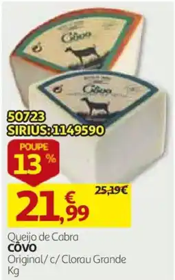 Auchan Queijo de Cabra Côvo Original promoção
