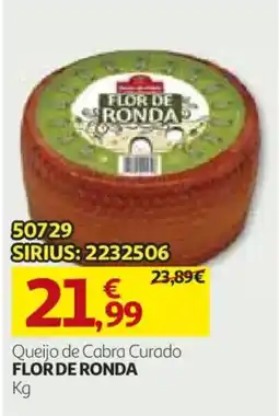 Auchan queijo de cabra curado flor de ronda promoção