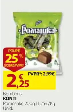 Auchan Bombons konti romashka promoção
