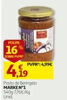 Auchan Pasta de Beringela Marken N°1 promoção
