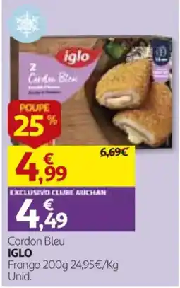 Auchan Cordon Bleu Iglo promoção