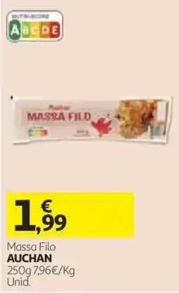 Auchan Massa Filo Auchan promoção