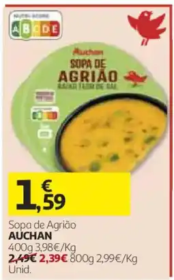 Auchan Sopa de Agrião Auchan promoção