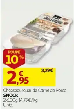 Auchan Cheeseburger de Carne de Porco SNOCK promoção