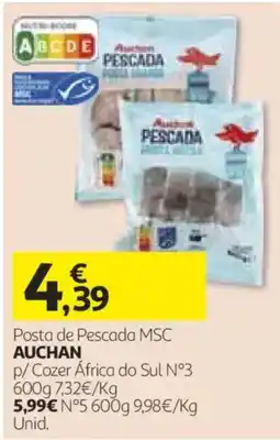 Auchan posta de pescada msc auchan promoção