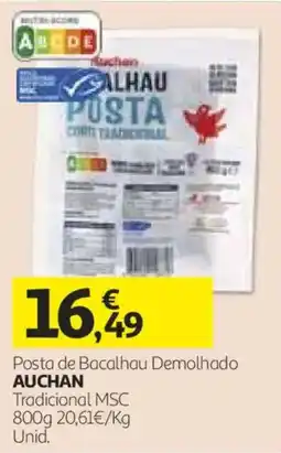 Auchan Posta de Bacalhau Demolhado Auchan promoção