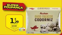 Auchan ovos frescos codorniz auchan promoção