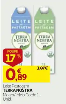 Auchan Leite Pastagem Terra Nostra promoção