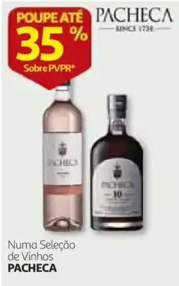 Auchan Numa Seleção de Vinhos Pacheca promoção