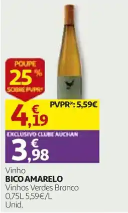 Auchan Vinho Bico Amarelo promoção
