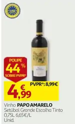 Auchan Vinho PAPO AMARELO promoção