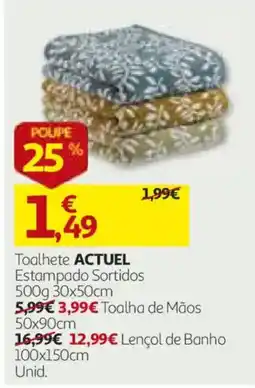 Auchan Toalhete Actuel promoção