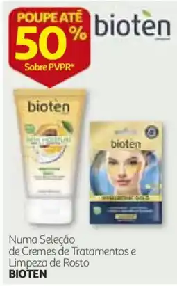 Auchan cremes de tratamentos e limpeza de rosto bioten promoção