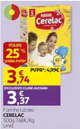 Auchan Farinha Láctea CERELAC promoção