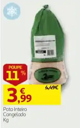 Auchan Pato Inteiro Congelado promoção