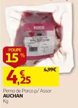 Auchan Perna de Porco p/ Assar Auchan promoção