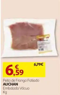 Auchan Peito de frango fatiado auchan promoção